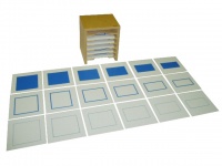 Шкафчик с карточками для геометрического комода